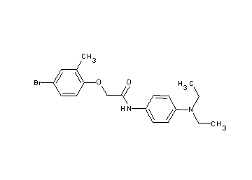 2-(4-bromo-2-methylphenoxy)-N-[4-(diethylamino)phenyl]acetamide