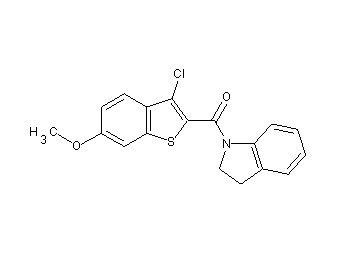 1-[(3-chloro-6-methoxy-1-benzothien-2-yl)carbonyl]indoline