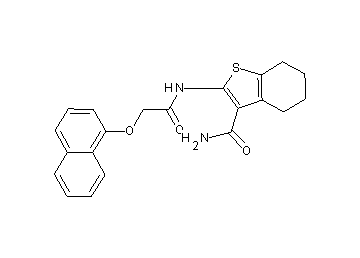 2-{[(1-naphthyloxy)acetyl]amino}-4,5,6,7-tetrahydro-1-benzothiophene-3-carboxamide