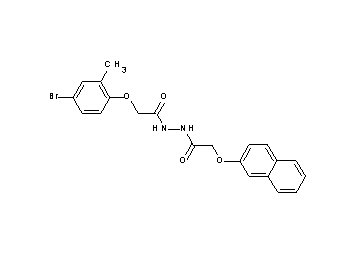 2-(4-bromo-2-methylphenoxy)-N'-[(2-naphthyloxy)acetyl]acetohydrazide