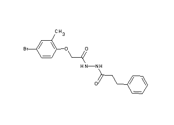 N'-[(4-bromo-2-methylphenoxy)acetyl]-3-phenylpropanohydrazide