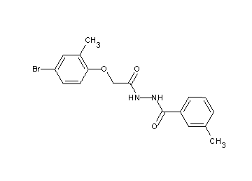 N'-[(4-bromo-2-methylphenoxy)acetyl]-3-methylbenzohydrazide