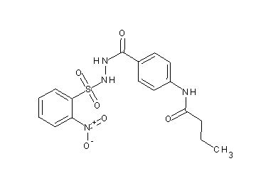 N-[4-({2-[(2-nitrophenyl)sulfonyl]hydrazino}carbonyl)phenyl]butanamide