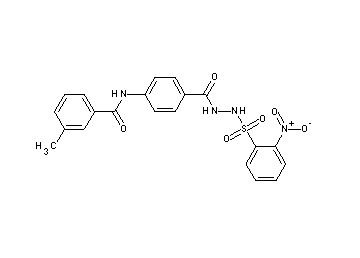 3-methyl-N-[4-({2-[(2-nitrophenyl)sulfonyl]hydrazino}carbonyl)phenyl]benzamide
