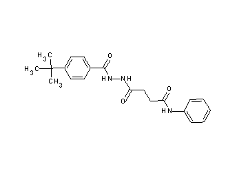 4-[2-(4-tert-butylbenzoyl)hydrazino]-4-oxo-N-phenylbutanamide