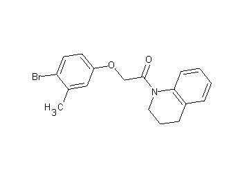 1-[(4-bromo-3-methylphenoxy)acetyl]-1,2,3,4-tetrahydroquinoline