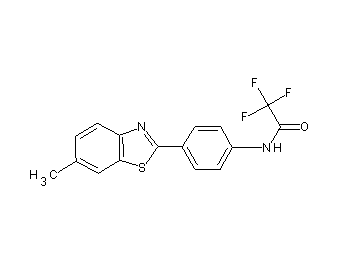 2,2,2-trifluoro-N-[4-(6-methyl-1,3-benzothiazol-2-yl)phenyl]acetamide