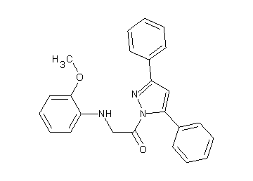 N-[2-(3,5-diphenyl-1H-pyrazol-1-yl)-2-oxoethyl]-2-methoxyaniline