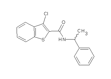 3-chloro-N-(1-phenylethyl)-1-benzothiophene-2-carboxamide
