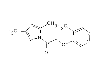 3,5-dimethyl-1-[(2-methylphenoxy)acetyl]-1H-pyrazole