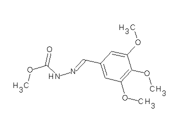 methyl 2-(3,4,5-trimethoxybenzylidene)hydrazinecarboxylate