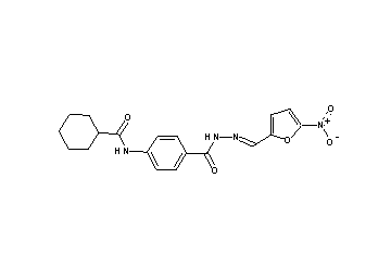 N-[4-({2-[(5-nitro-2-furyl)methylene]hydrazino}carbonyl)phenyl]cyclohexanecarboxamide - Click Image to Close