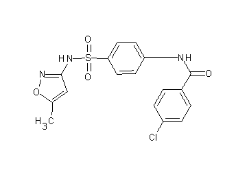 4-chloro-N-(4-{[(5-methyl-3-isoxazolyl)amino]sulfonyl}phenyl)benzamide