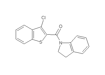 1-[(3-chloro-1-benzothien-2-yl)carbonyl]indoline - Click Image to Close
