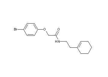 2-(4-bromophenoxy)-N-[2-(1-cyclohexen-1-yl)ethyl]acetamide