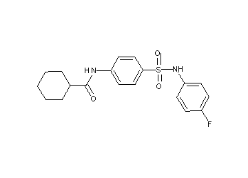 N-(4-{[(4-fluorophenyl)amino]sulfonyl}phenyl)cyclohexanecarboxamide