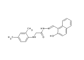 2-[(2,4-dimethylphenyl)amino]-N'-[(2-hydroxy-1-naphthyl)methylene]acetohydrazide (non-preferred name)