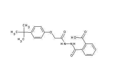 2-({2-[(4-tert-butylphenoxy)acetyl]hydrazino}carbonyl)benzoic acid