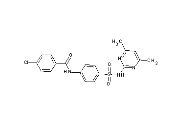 4-chloro-N-(4-{[(4,6-dimethyl-2-pyrimidinyl)amino]sulfonyl}phenyl)benzamide - Click Image to Close