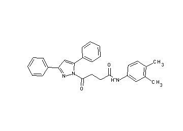 N-(3,4-dimethylphenyl)-4-(3,5-diphenyl-1H-pyrazol-1-yl)-4-oxobutanamide - Click Image to Close