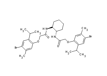 N,N'-1,2-cyclohexanediylbis[2-(4-bromo-2-isopropyl-5-methylphenoxy)acetamide]