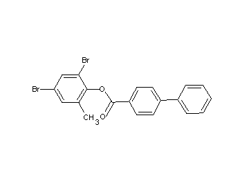 2,4-dibromo-6-methylphenyl 4-biphenylcarboxylate