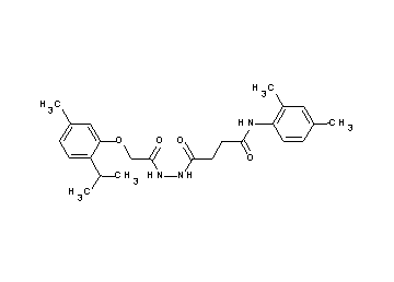 N-(2,4-dimethylphenyl)-4-{2-[(2-isopropyl-5-methylphenoxy)acetyl]hydrazino}-4-oxobutanamide