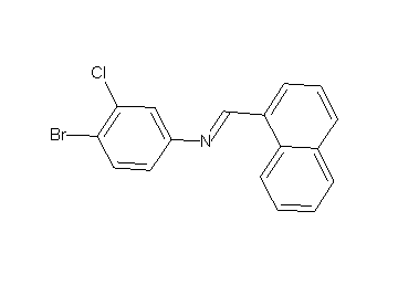 (4-bromo-3-chlorophenyl)(1-naphthylmethylene)amine