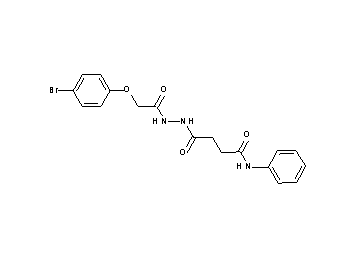 4-{2-[(4-bromophenoxy)acetyl]hydrazino}-4-oxo-N-phenylbutanamide