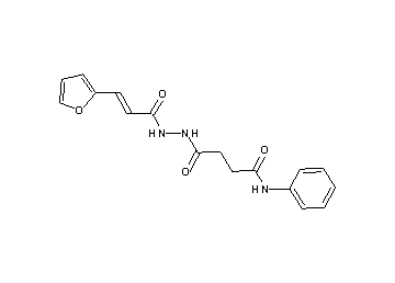 4-{2-[3-(2-furyl)acryloyl]hydrazino}-4-oxo-N-phenylbutanamide