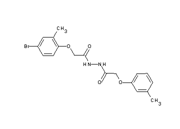 2-(4-bromo-2-methylphenoxy)-N'-[(3-methylphenoxy)acetyl]acetohydrazide