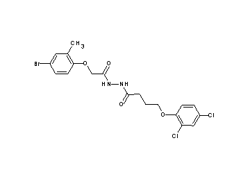 N'-[(4-bromo-2-methylphenoxy)acetyl]-4-(2,4-dichlorophenoxy)butanohydrazide