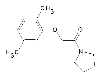 1-[(2,5-dimethylphenoxy)acetyl]pyrrolidine - Click Image to Close