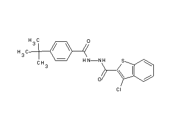 N'-(4-tert-butylbenzoyl)-3-chloro-1-benzothiophene-2-carbohydrazide