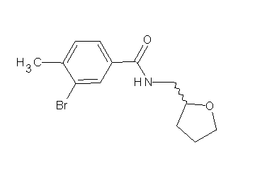 3-bromo-4-methyl-N-(tetrahydro-2-furanylmethyl)benzamide