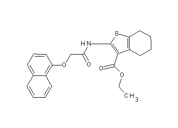 ethyl 2-{[(1-naphthyloxy)acetyl]amino}-4,5,6,7-tetrahydro-1-benzothiophene-3-carboxylate