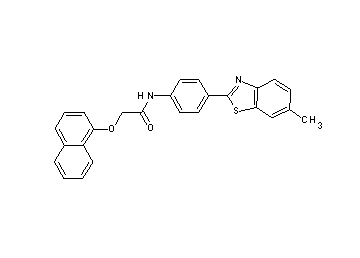 N-[4-(6-methyl-1,3-benzothiazol-2-yl)phenyl]-2-(1-naphthyloxy)acetamide