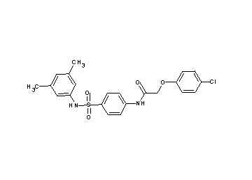 2-(4-chlorophenoxy)-N-(4-{[(3,5-dimethylphenyl)amino]sulfonyl}phenyl)acetamide