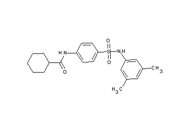 N-(4-{[(3,5-dimethylphenyl)amino]sulfonyl}phenyl)cyclohexanecarboxamide