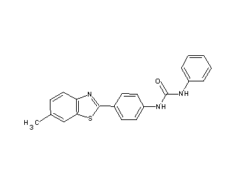 N-[4-(6-methyl-1,3-benzothiazol-2-yl)phenyl]-N'-phenylurea