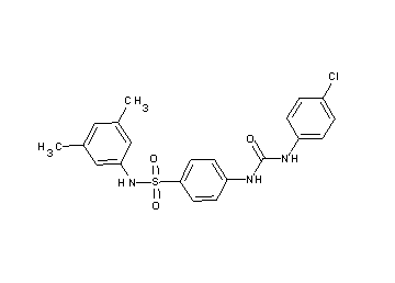4-({[(4-chlorophenyl)amino]carbonyl}amino)-N-(3,5-dimethylphenyl)benzenesulfonamide