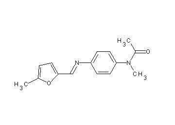 N-methyl-N-(4-{[(5-methyl-2-furyl)methylene]amino}phenyl)acetamide