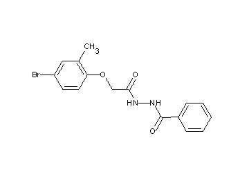 N'-[2-(4-bromo-2-methylphenoxy)acetyl]benzohydrazide