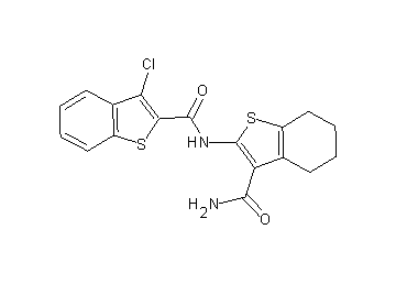 N-[3-(aminocarbonyl)-4,5,6,7-tetrahydro-1-benzothien-2-yl]-3-chloro-1-benzothiophene-2-carboxamide