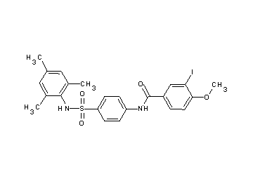 3-iodo-N-{4-[(mesitylamino)sulfonyl]phenyl}-4-methoxybenzamide