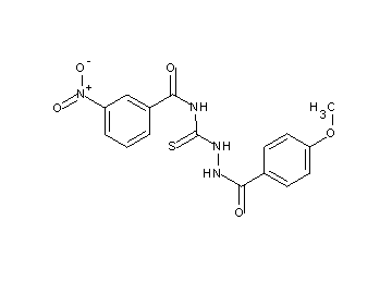 N-{[2-(4-methoxybenzoyl)hydrazino]carbonothioyl}-3-nitrobenzamide