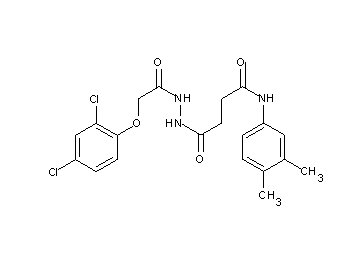 4-{2-[(2,4-dichlorophenoxy)acetyl]hydrazino}-N-(3,4-dimethylphenyl)-4-oxobutanamide