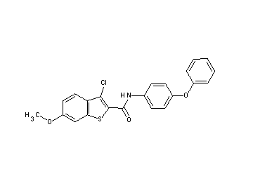 3-chloro-6-methoxy-N-(4-phenoxyphenyl)-1-benzothiophene-2-carboxamide