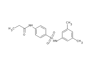 N-(4-{[(3,5-dimethylphenyl)amino]sulfonyl}phenyl)propanamide