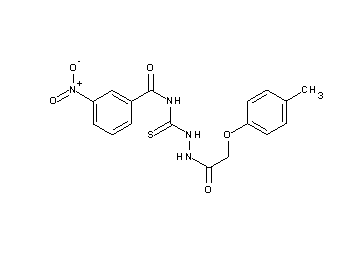 N-({2-[(4-methylphenoxy)acetyl]hydrazino}carbonothioyl)-3-nitrobenzamide